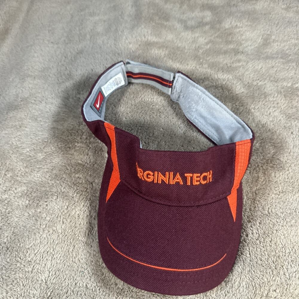 Virginia Tech Hokies Nike Dri-Fit Golf Visor Adult One Size Adjustable Strapback